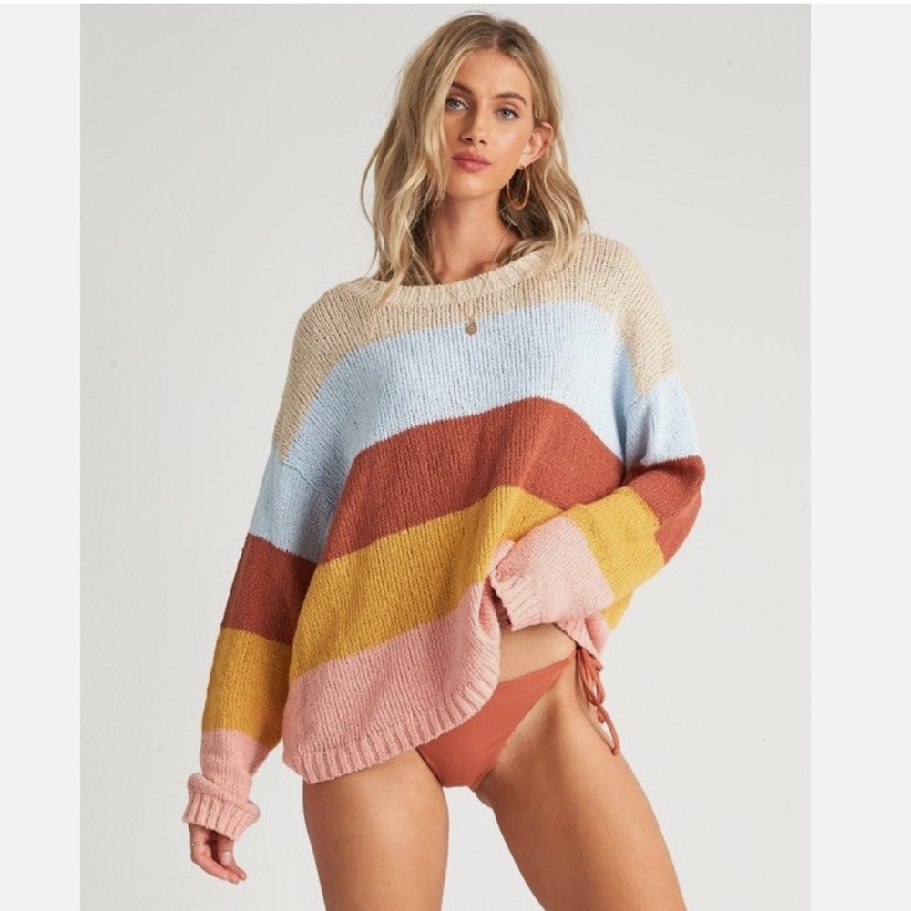 Billabong Lost Paradise Striped Knit Sweater